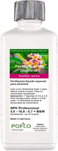 POFLO Fertilizante Frangipani Plumeria temple tree fertilizante líquido HIGHTECH (1000ml)
