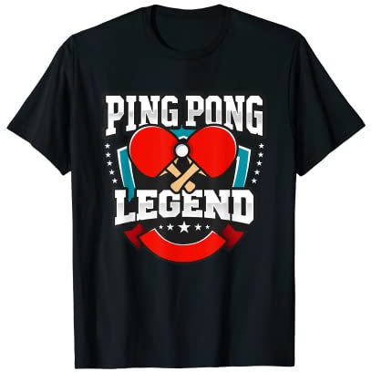 Tischtennisspieler Geschenk Ping Pong T-Shirt