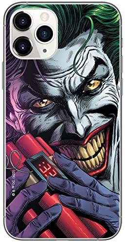 ERT GROUP mobile phone case for Iphone 11 PRO original and officially Licensed DC pattern Joker 013 optimally adapted to the shape of the mobile phone, case made of TPU