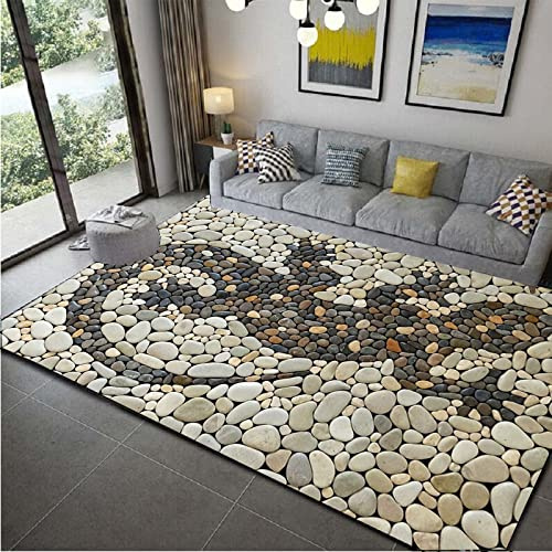 NEVRAH Gecko 3D Kiesel kreative Teppich Wohnzimmer Schlafzimmer Dekoration Küche Bad rutschfeste Bodenmatte