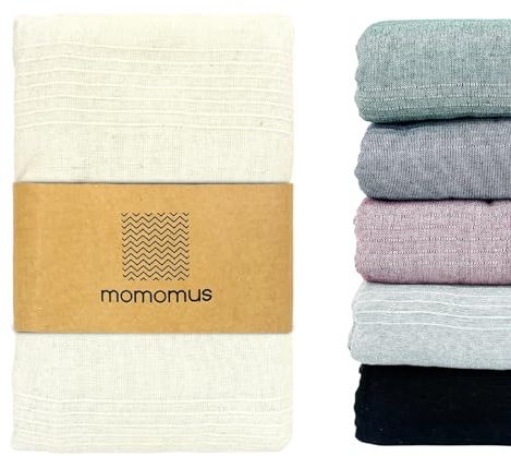 MOMOMUS Weiche Tagesdecke, Bettüberwurf Vielseitiger oder Dünne Überwurf für Bett - Leichte, Praktisch, Komfortabel - Ideal als Überwurfdecke für Sofa, Sessel und Bett - Roh, 170x260 cm