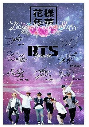 BTS Poster Un Amor En La Purga (Bts Y Tu) 2020 Leinwand Kunst Poster Leinwand Poster Schlafzimmer Dekor Sport Landschaft Büro Zimmer Dekor Geschenk 30 x 45 cm