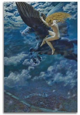 Dream Idyll (A Walküre) Poster von Edward Robert Hughes Artworks Leinwand Zimmer Ästhetische Wandkunst Drucke Home Modern Decor Geschenke 40 x 60 cm