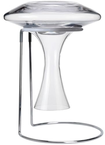 Supporto per decanter per vino con parte superiore rivestita in gomma per evitare graffi, stendibiancheria per decanter per vino standard e grande, decanter per vino non incluso