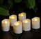 BOWKA 6Stk. Wiederaufladbare LED Teelichter Kerzen mit Fernbedienung Timer und USB-Ladekabel Flammenlose Flackernde kerzen für Outdoor Party Garten Weihnachten Hochzeit Deko (Warmweiß, 6 Stück)