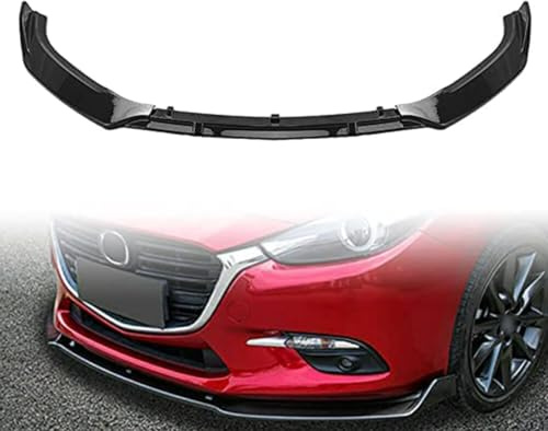 SXLGDW Auto Frontspoiler,kompatibel mit Mazda 3 2014-2018,Frontstoßstange