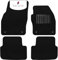 BCM Car Mats - Compatible with VW Polo 2018-Onwards - Carpet - Fully Tailored Floor Mat - Anti-Slip Granulated Backing - Black Trimming - 4 Piece Non-Slip Mat