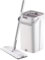 AT Flat Mop and Bucket Set for Floor Cleaning - Compact & Lightweight Cleaning System with 360 Rotating Head - 2 Microfibre Reusable Wet and Dry Mop Pads Included - 2 Chamber Design