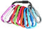 Karabinerhaken - Karabiner - Karabiner Schlüsselanhänger - 10er-Pack Mini-Aluminium-Karabiner mit Schraubverschluss und Federclip - ideal für Camping - Angeln - Wandern oder Reisen (Mehrfarbig)