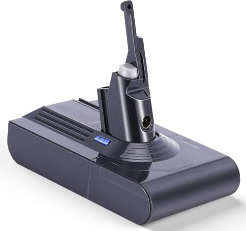 Lestele 6000mAh Batteria per Dyson V8, Batteria di Ricambio per Dyson V8 SV10 Absolute Pro Animal Plus Motorhead Total Clean Fluffy Originale Aspirapolvere