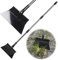 Pala da giardino, multifunzionale per la pulizia del giardino, con manico regolabile da 132 cm, raschietto per muschio per diserbo, raschiare, rimuovere il ghiaccio
