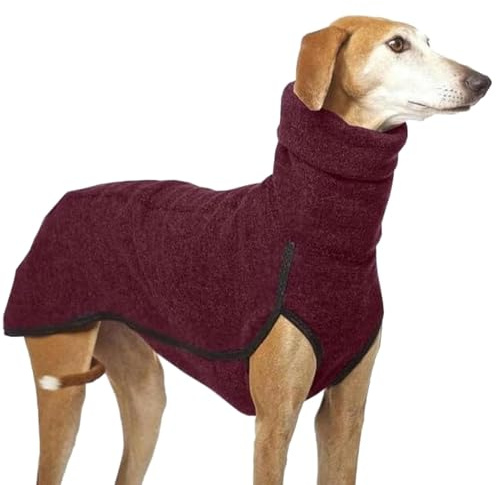 Greyhounds Fleece-Pullover, Windhunde, Rollkragen-Shirt, Welpen, Whippet, Pullover, Mantel, Winter, Whippet, warmes Sweatshirt für kleine bis große Hunde