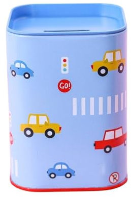 Spardose für Kinder in lebendigen Farben. Originelle Spardose aus Dose mit Deckel. Spardose mit Deckel, günstige Spardose, die auch als Stiftdose verwendet werden kann