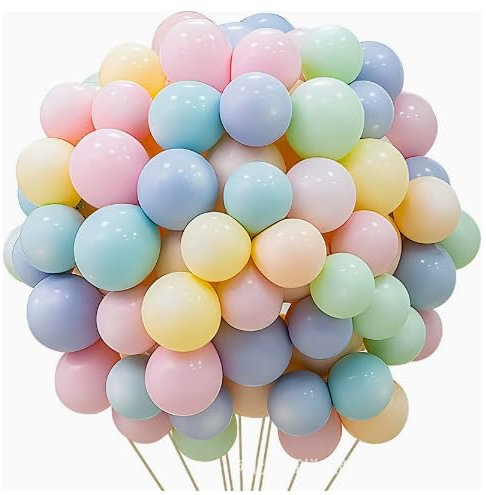 Tourima 20 Stück Luftballons Pastell 10 Zoll Macarons Luftballons, Luftballons Geburtstag Luftballon Girlande Gilt für Deko Hochzeit und Party Deko Gender Reveal Party Deko