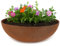 matches21 HOME & HOBBY Pot de fleurs pour extérieur, aspect rouille, 45 x 13 cm, résistant aux intempéries