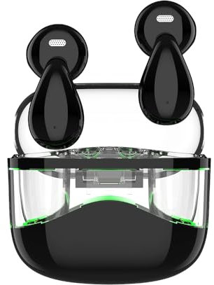 Sungive In-Ear Kopfhörer Bluetooth 5.4 TWS, unabhängige L/R Kanäle für Mono-/Stereo-Nutzung, ENC, Hi-Fi, 200 mAh USB-Ladecase, Lange Akkulaufzeit, kompatibel mit iOS/Android/Windows.(Schwarz)