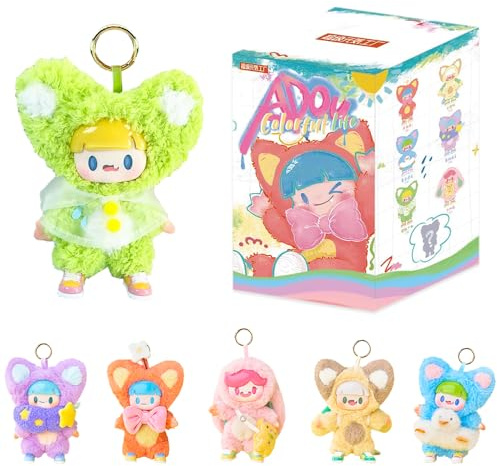 niannyyhouse Plüsch-Blindbox-Puppe, 15 cm, Sammlerstück, Spielzeug-Anhänger, Mystery-Puppe, Blindbox (Einzelbox)