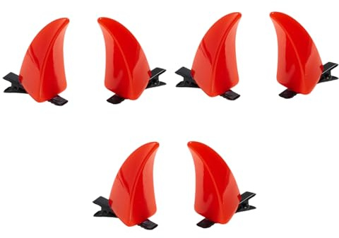 MCAOAL Devil Horn Clips Für Kostüm Rollenspiele Versammlungen Weihnachtshaarstyling Accessoires 3pair Weihnachtsfest Teufel Horn Barrettes