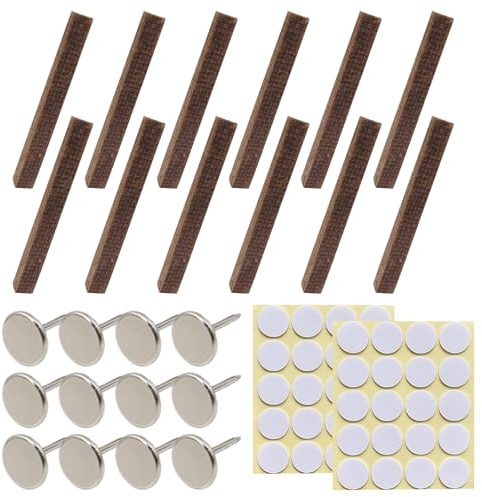 50er Set Mit 12 Kerzendocht, 12 Stiften Und 2 Aufklebern, Wachsfresser, Candle Wicks, Dauerdocht Für Kerzenreste, Holzdochte Für Kerzen