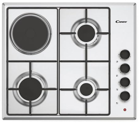 Plaque de cuisson au gaz Candy Cmgh31X/1 2900W Gris