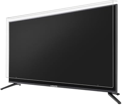 Lixgate Shatterproof TV Screen Protector – 100% Clear Design That Doesn’t Affect Picture Quality – Child and Pet Friendly – Universal Fit for LCD, LED, OLED, QLED TVs – Easy Installation (48 inch)