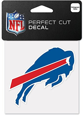 Wincraft NFL Buffalo Bills 63038011 Farbaufkleber, perfekt geschnitten, 10,2 x 10,2 cm, Schwarz
