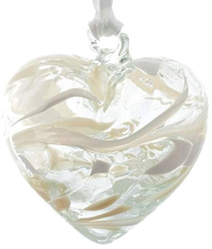 Milford Heart Ornament - April Birthstone - Diamond - Heart-Shaped Hanging Ornament