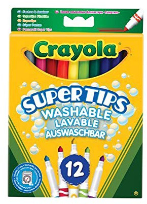 Crayola 12 Bright Colour Supertips Pens