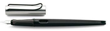 Lamy Joy Calligraphy Fountain Pen - Black & Alu - 1.5mm Italic Nib