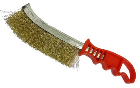 SoSupplies Hand Wire Brush with Plastic Handle Heavy Duty DIY Tool Paint, Rust Remover