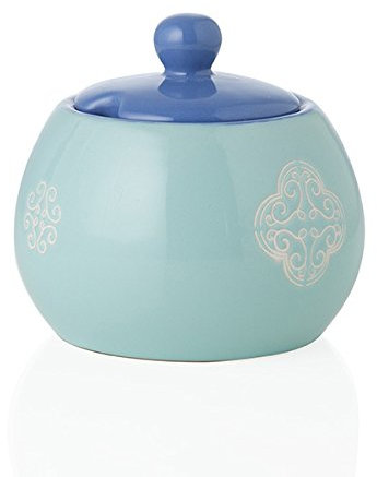 Brandani 54515 Panarea zuccheriera in gres Acquamarine, multicolore