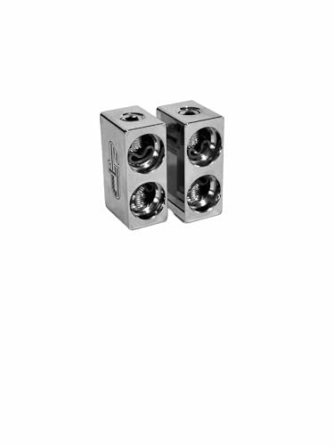 Droppin HZ Car Audio Dual 1/0 Gauge to 1/0 Gauge Aluminum Amplifier Inputs