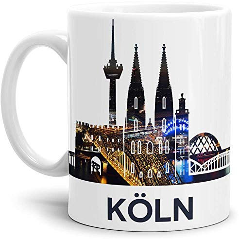 Tassendruck Köln-Tasse Skyline - Kaffeetasse/Mug/Cup - Qualität Made in Germany