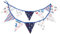 LOVENJOY 100% Baumwolle nautischer Anker Wimpel Banner für Jungen Geburtstag Babyparty