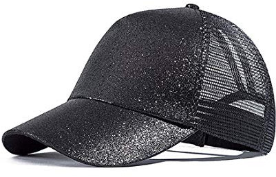JYOHEY Trucker Mesh Baseball Cap Damen Einstellbar Baseballkappe Für Pferdeschwanz UV Sonnenhut Trucker Cap Damen(8 Farboptionen)