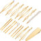 Yaomiao 17 Pièces Ensemble d'Épingles à Cheveux en Or Pinces à Cheveux Géométriques Barrettes à Cheveux en Métal Dorées Décoratives Bijoux de Coiffure Accessoires pour Femmes Fête Mariage