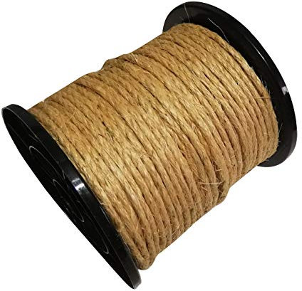 10mm Sisal Seil Sisalseil 30m für Kratzbaum Katzenbaum Mehrzweckseil DIY