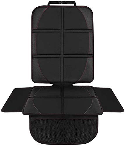 HONZUEN Thickened Car Seat Protector for Child Seats, Universal Car Seat Cover, Seat Protector Compatible with ISOFIX, Non-Slip Easy Cleaning Child Seat Pad with Side Protection