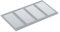 Steinberg14 Griglia di Ventilazione Rettangolare 400x200 mm - Griglie di Aerazione in Metallo Grigio - Serranda di Scarico dell'aria con Zanzariera - Copri Bocchetta Interna a Parete e a Soffitto