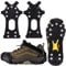 WINLINE Spikes für Schuhe, Schuhspikes, Schuhkrallen Steigeisen für Schuhe im Winter Rutschfestes, langlebiges Material aus Edelstahl und Winter Outdoor Sports Klettern(Schwarz, M)