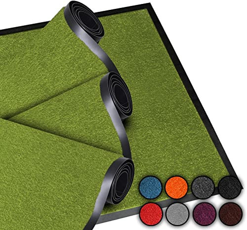 LucaHome - Felpudo Entrada casa 40x60cm Verde - Alfombra Antideslizante Lavable para Puerta de Entrada, Cocina y Pasillo - Felpudo Exterior e Interior - Tapetes Originales Entrada casa