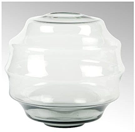 Lambert - Vase, Blumenvase - Kokon - Glas - Farbe: Stone - (ØxH) 28 x 26 cm