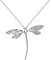 ZHUDJ 925 Silber Schmuck Lange Libelle Anhänger Halsketten Ketten Für Frauen