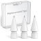 Delidigi Replacement Tips for Apple Pencil 1st & 2nd Gen, Apple Pencil Pro/USB-C, 5 Pack Wear-Resistant iPencil Nibs Accessories Fine Point Precise Control Pen Like Tips (White)