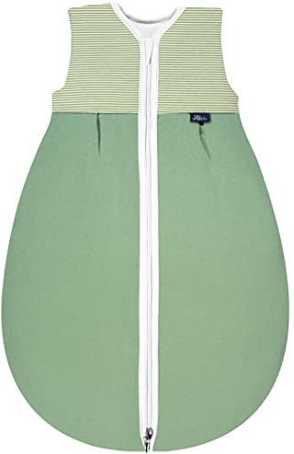 Alvi Baby Mäxchen Thermo Schlafsack, Baby-Schlafsack ohne Ärmel, Winterschlafsack, Außensack wattiert (GOTS Seahorse, 100)