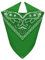 Van Der Rich ® - Bandanas aus 100% Baumwolle Kopftuch für Herren Damen (Grün, One Size)