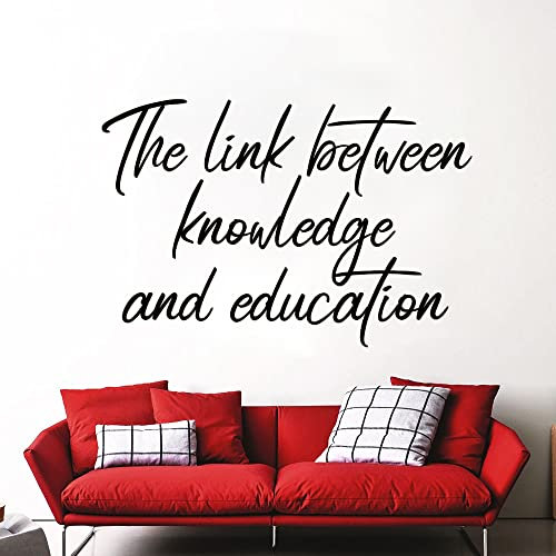 Die Verbindung Zwischen Wissen Und Eon Zitate Wand Aufkleber Vinyl Aufkleber Für Fenster, Schlafzimmer Home Decor Poster Wandbilder