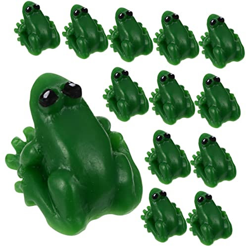KOMBIUDA Frosch Aus Harz Miniaturfrösche Miniatur-Frosch-Ornament Troll Mini-harzfrösche Harz-anhänger Kawaii-anhänger Mini-Enten Aus Harz Mini-tierschmuck Kleine Tiere Kind Schmücken