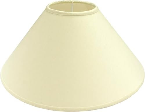Lampenschirm *rund* für Tischlampen, Chintz creme, Du=40 /Do=11/H=23cm Befestigung unten E27, flache Dachform