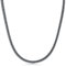 PDTJMTG 925 Sterling Silber Fuchsschwanz Kettenhalskette 2MM 3MM für Männer und Frauen (2mm Breite, 45cm)